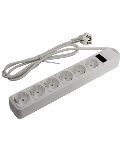 SP6W-118. Сетевой фильтр 6 розеток, 1.8м, белый. 5bites в Екатеринбурге