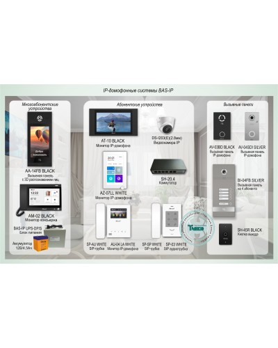 ДМФ-004. IP-домофонные системы BAS-IP. BAS-IP в Екатеринбурге