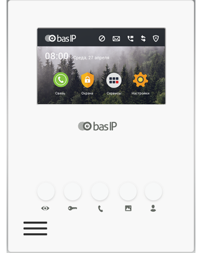 AU-04LA (AU-04L) WHITE. Монитор IP-домофона. BAS-IP в Екатеринбурге