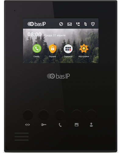 AU-04LA (AU-04L) BLACK. Монитор IP-домофона. BAS-IP в Екатеринбурге