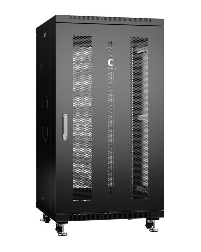 ND-05C-22U60/80-BK (8563c). Шкаф телекоммуникационный 19 напольный 22U. CABEUS в Екатеринбурге