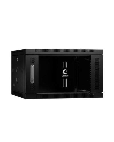 SH-05F-6U60/60-BK (8587c). Шкаф телекоммуникационный 19 настенный 6U. CABEUS в Екатеринбурге
