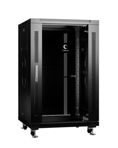 SH-05C-18U60/100-BK (8539c). Шкаф телекоммуникационный 19 напольный 18U. CABEUS в Екатеринбурге