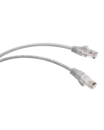 PC-UTP-RJ45-Cat.6-15m-LSZH (9595c), серый. Патч-корд медный. CABEUS в Екатеринбурге