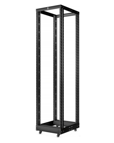 RA-37U-1000-BK (10159c). Открытая стойка 19, 37U, двухрамная, усиленная, цвет черный. CABEUS в Екатеринбурге