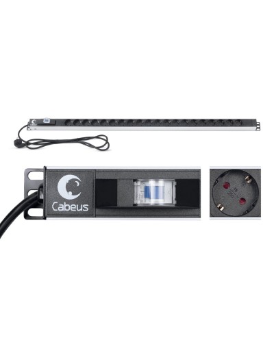 PDU-16-20S-B (9551c). Блок розеток. CABEUS в Екатеринбурге