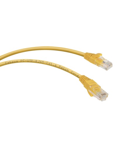 PC-UTP-RJ45-Cat.6-3m-YL (8708c), желтый. Патч-корд медный. CABEUS в Екатеринбурге