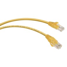 PC-UTP-RJ45-Cat.6-1m-YL (8705c), желтый. Патч-корд медный. CABEUS