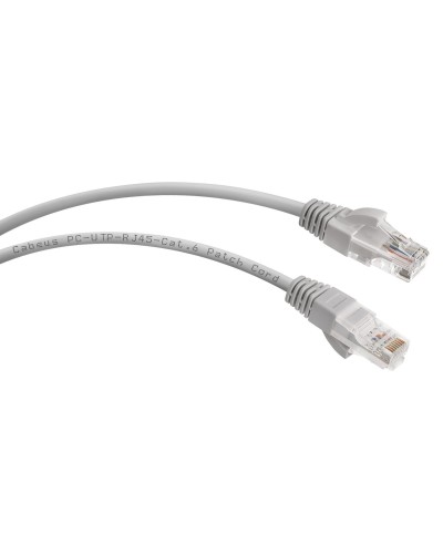 PC-UTP-RJ45-Cat.6-2m (7268c), серый. Патч-корд медный. CABEUS в Екатеринбурге