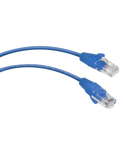 PC-UTP-RJ45-Cat.5e-0.15m-BL (8989c), синий. Патч-корд медный. CABEUS в Екатеринбурге