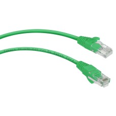 PC-UTP-RJ45-Cat.5e-0.15m-GN (8988c), зелёный. Патч-корд медный. CABEUS