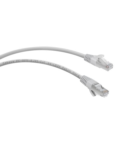 PC-SSTP-RJ45-Cat.6a-1m-LSZH (7901c), серый. Патч-корд медный. CABEUS в Екатеринбурге