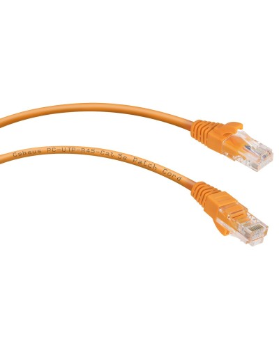 PC-UTP-RJ45-Cat.5e-2m-OR (7680c), оранжевый. Патч-корд медный. CABEUS в Екатеринбурге