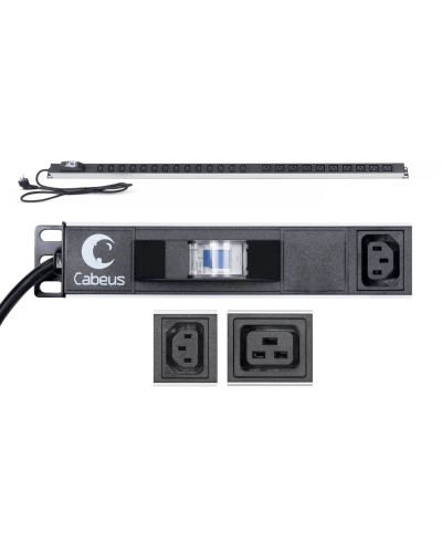 PDU-16-14C13-10C19-B-C14 (9553c). Блок розеток. CABEUS в Екатеринбурге