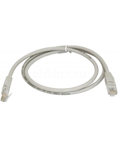 PC-UTP-RJ45-Cat.5e-0.3m (7209c), серый. Патч-корд медный. CABEUS в Екатеринбурге