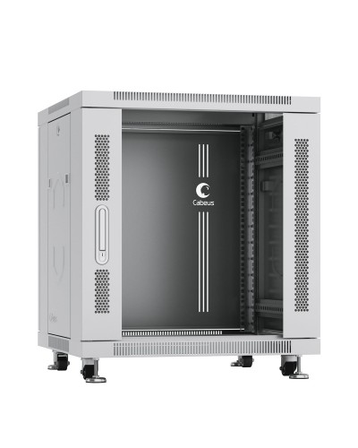 SH-05C-12U60/80 (7646c). Шкаф телекоммуникационный 19 напольный 12U. CABEUS в Екатеринбурге