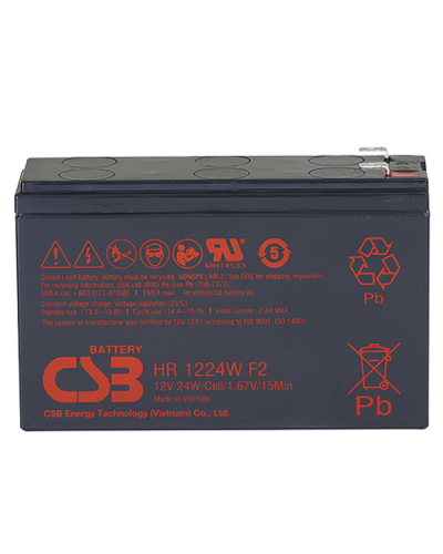 CSB HR 1224W F2 F1. Аккумулятор герметичный свинцово-кислотный. CSB в Екатеринбурге