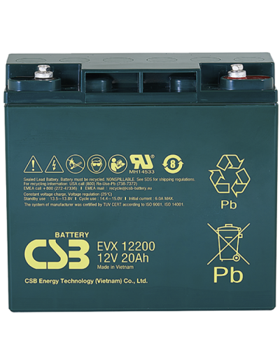 CSB EVX 12200. Аккумулятор герметичный свинцово-кислотный. CSB в Екатеринбурге