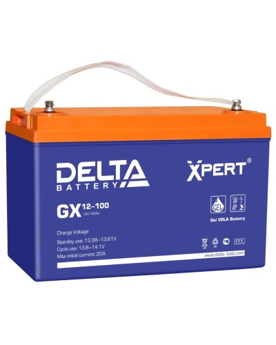 Delta GX 12-100. Аккумулятор герметичный свинцово-кислотный. Delta в Екатеринбурге