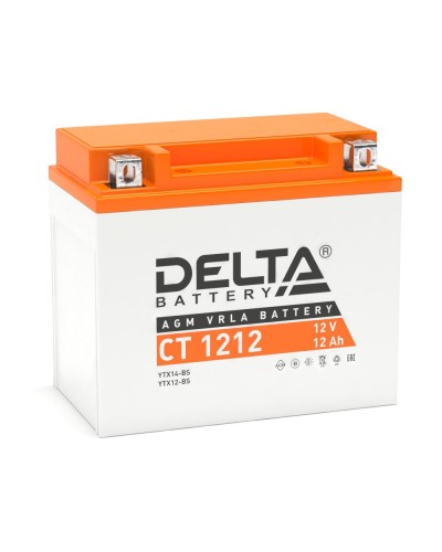 Delta CT 1212. Аккумулятор герметичный свинцово-кислотный стартерный. Delta в Екатеринбурге