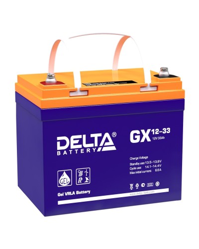 Delta GX 12-33. Аккумулятор герметичный свинцово-кислотный. Delta в Екатеринбурге