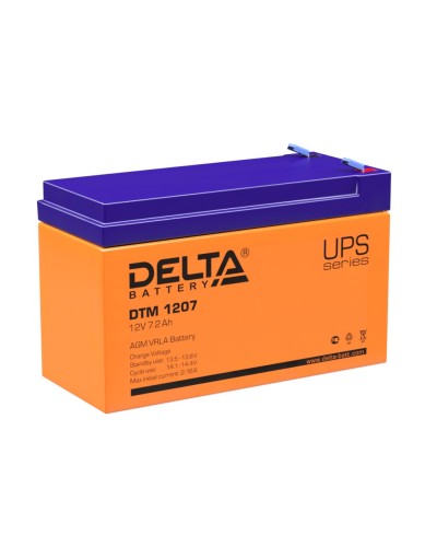 Delta DTM 1207. Аккумулятор герметичный свинцово-кислотный. Delta в Екатеринбурге