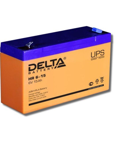 Delta HR 6-15. Аккумулятор герметичный свинцово-кислотный. Delta в Екатеринбурге