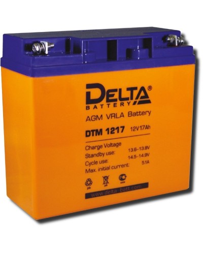 Delta DTM 1217. Аккумулятор герметичный свинцово-кислотный. Delta в Екатеринбурге
