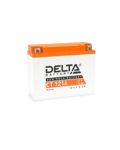 Delta CT 1216. Аккумулятор герметичный свинцово-кислотный стартерный. Delta в Екатеринбурге