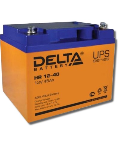 Delta HR 12-40. Аккумулятор герметичный свинцово-кислотный. Delta в Екатеринбурге