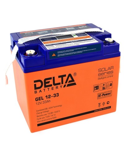 Delta GEL 12-33. Аккумулятор герметичный свинцово-кислотный. Delta в Екатеринбурге