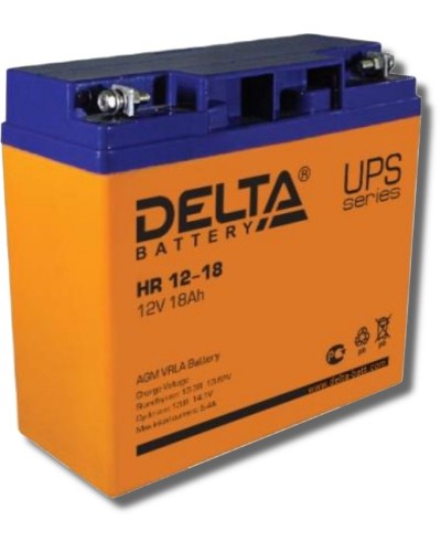 Delta HR 12-18. Аккумулятор герметичный свинцово-кислотный. Delta в Екатеринбурге