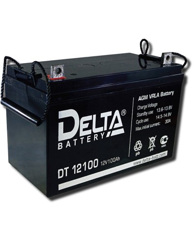 Delta DT 12100. Аккумулятор герметичный свинцово-кислотный. Delta в Екатеринбурге