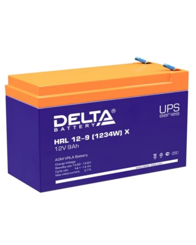 Delta HRL 12-9 X (1234W). Аккумулятор герметичный свинцово-кислотный. Delta в Екатеринбурге