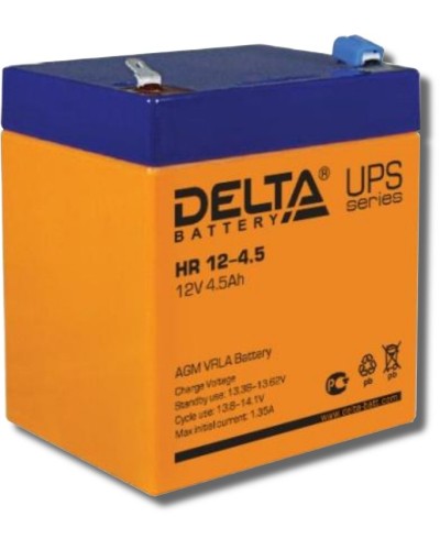 Delta HR 12-4.5. Аккумулятор герметичный свинцово-кислотный. Delta в Екатеринбурге