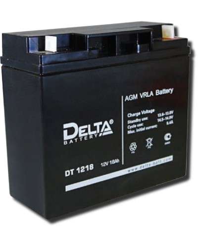 Delta DT 1218. Аккумулятор герметичный свинцово-кислотный. Delta в Екатеринбурге