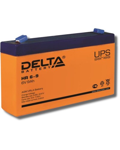 Delta HR 6-9. Аккумулятор герметичный свинцово-кислотный. Delta в Екатеринбурге