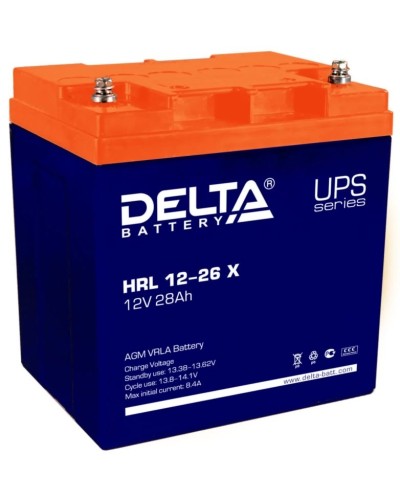 Delta HRL 12-26 X. Аккумулятор герметичный свинцово-кислотный. Delta в Екатеринбурге
