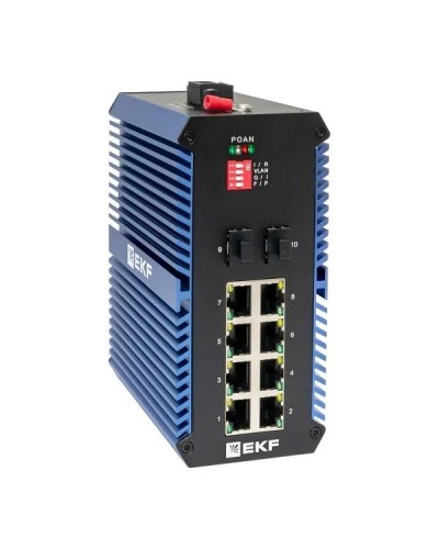 TSX-U-2GX/SFP-8GTP. Промышленный неуправляемый коммутатор. EKF в Екатеринбурге