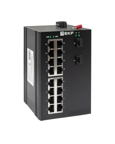 TSX-U-2GX/SFP-16GT. Промышленный неуправляемый коммутатор. EKF в Екатеринбурге