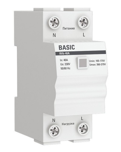 RVb-40A Basic (rvb-40a). Реле напряжения. EKF в Екатеринбурге