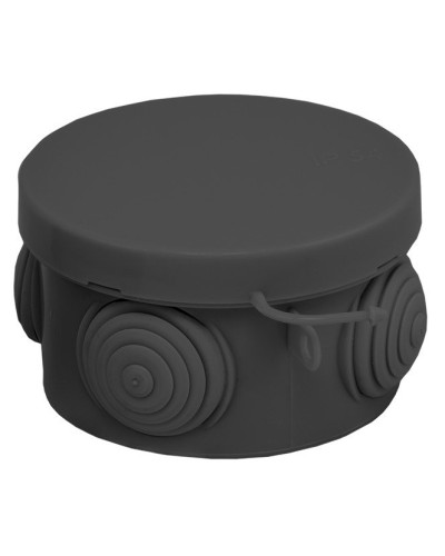 КМР-040-038 с крышкой (65х40) чёрная IP54 (plc-kmr-040-038-b). Коробка распределительная. EKF в Екатеринбурге