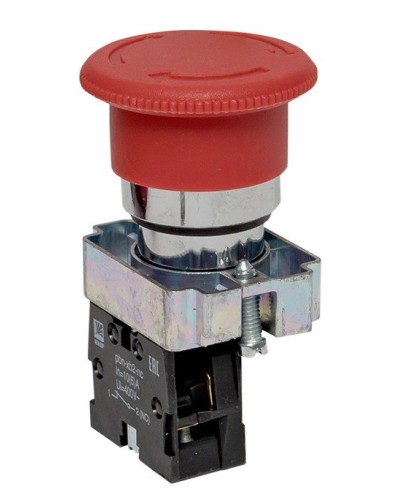 BS542 поворотная красная грибок NC (xb2-bs542). Кнопка поворотная красная грибок. EKF в Екатеринбурге