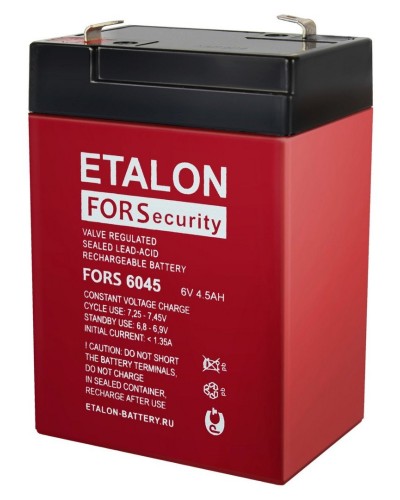 ETALON FORS 6045. Аккумулятор герметичный свинцово-кислотный. ETALON в Екатеринбурге