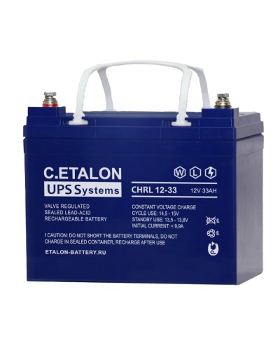 C.ETALON CHRL 12-33. Аккумулятор герметичный свинцово-кислотный. ETALON в Екатеринбурге