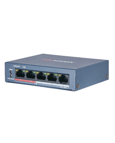 DS-3E0105P-E/M(B). Коммутатор с питанием POE. Hikvision в Екатеринбурге