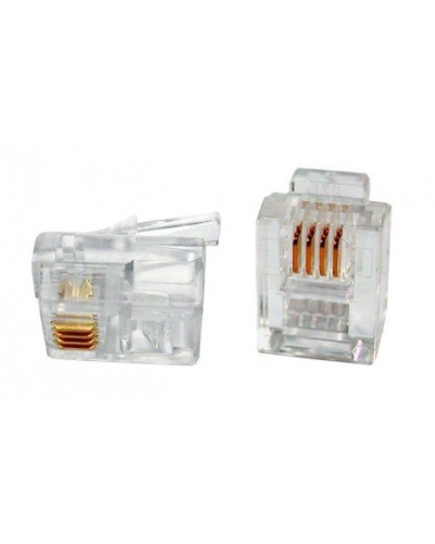 PLUG-6P4C-P-C2-100 (100 шт). Разъем RJ-12. Hyperline в Екатеринбурге