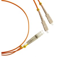 FC-D2-50-LC/PR-SC/PR-H-3M-LSZH-OR. Патч-корд волоконно-оптический LC-SC. Hyperline