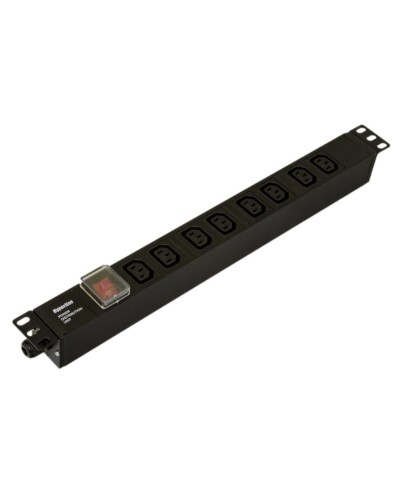 SHE19-8IEC-S-CB. Блок розеток 19. Hyperline в Екатеринбурге
