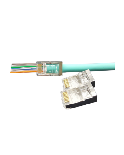 PLEZ-8P8C-U-C6-SH-100 (100 шт). Разъем RJ-45. Hyperline в Екатеринбурге
